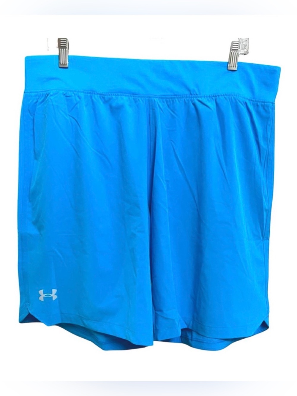 UNDER ARMOUR MENS SPEED POCKET BLUE SHORTS SIZE XL